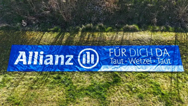 Die Allianz unterstützt unseren SVE mit einem neuen Werbebanner