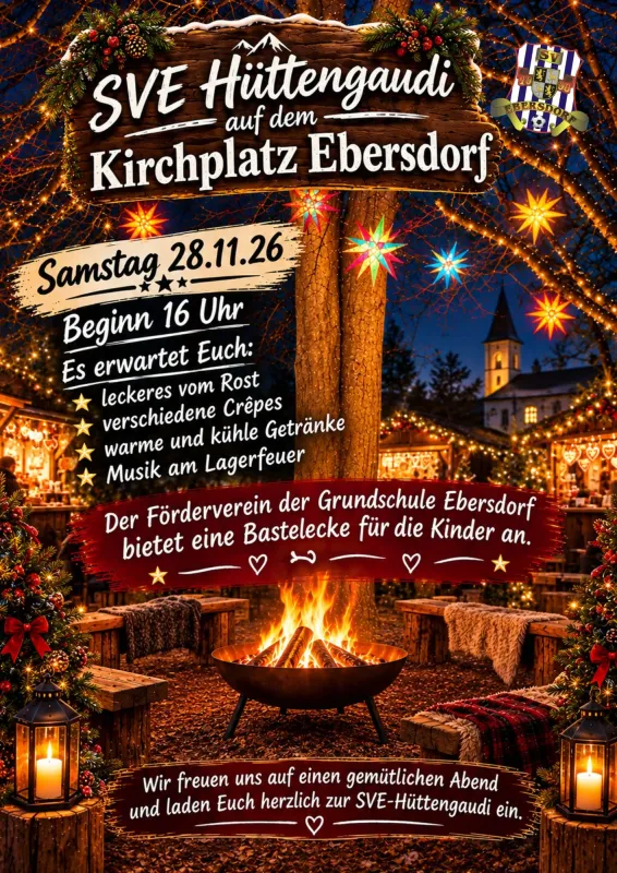 Einladung zum SVE- Hüttengaudi am 28.11.2026