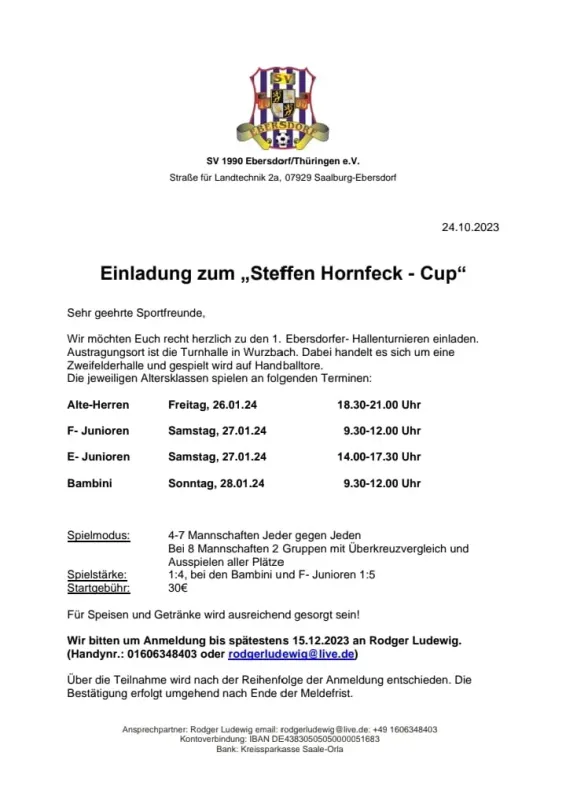 "Steffen Hornfeck - Cup" 2024