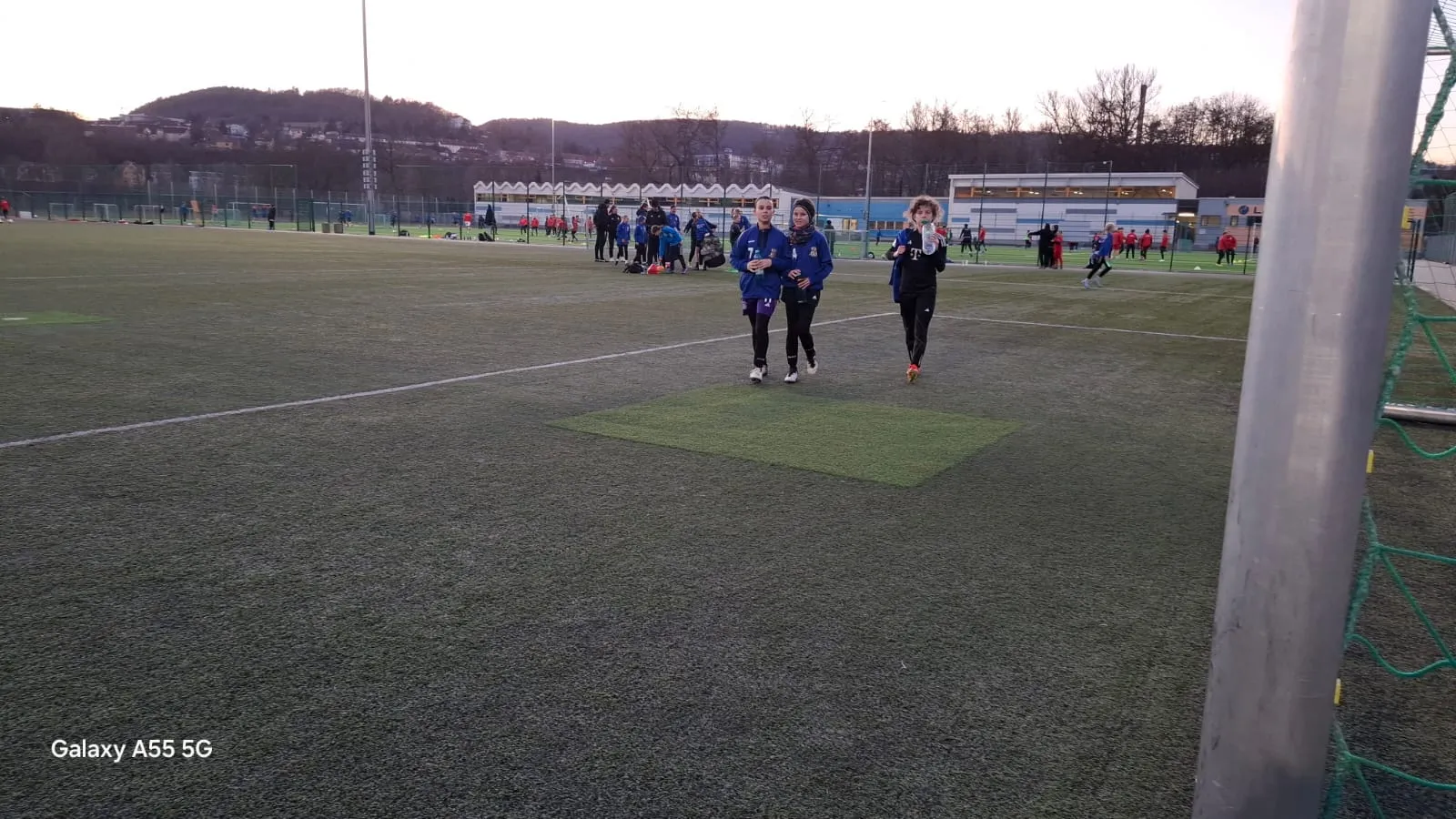 Amelie, Johanna und Emilia beim Sichtungstraining in Jena