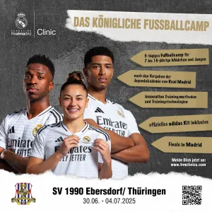 Play the REAL- Way! SVE wieder Austragungsort vom Real- Madrid Fußballcamp!