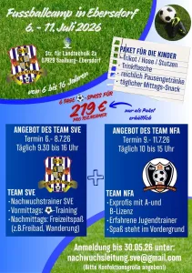 SVE - Fußballferiencamp 2026 - jetzt anmelden!