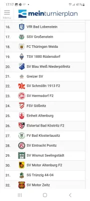 Offene Ostthüringer Meisterschaft F-Jun. Schmölln