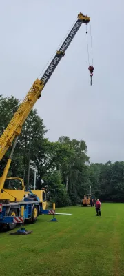 1. Teilprojekt- Flutlichtmasten setzen