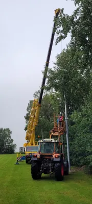 1. Teilprojekt- Flutlichtmasten setzen